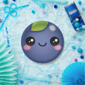 Kawaii Blueberry Paper Plate Pappteller (Party)
