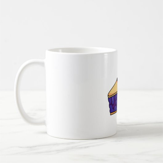 Kawaii Blueberry Pie Kaffeetasse (Links)