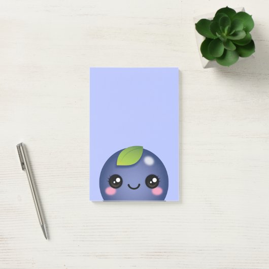 Kawaii Blueberry Post-it Notes Klebezettel (Büro)