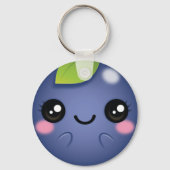 Kawaii Blueberry Schlüsselanhänger (Vorderseite)