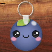 Kawaii Blueberry Schlüsselanhänger (Vorderseite)