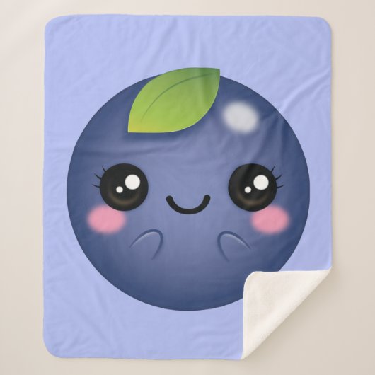 Kawaii Blueberry Sherpadecke (Vorderseite)