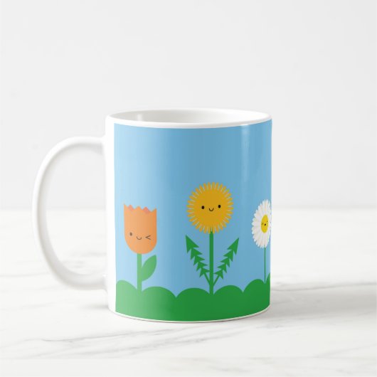 Kawaii Blume Field Kaffeetasse (Links)