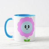 KAWAII BLUME LILA BLAUE TASSE (Links)