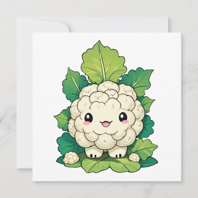 Kawaii Blumenkohl (Vorderseite)