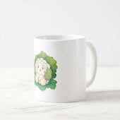 Kawaii Blumenkohl Kaffeetasse (VorderseiteRechts)
