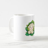 Kawaii Blumenkohl Kaffeetasse (Vorderseite Links)