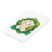 Kawaii Blumenkohl Magnet (Linke Seite)