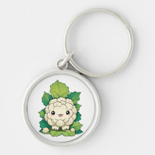Kawaii Blumenkohl Schlüsselanhänger