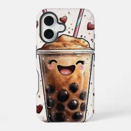 Kawaii Boba Bliss Phone Case iPhone 16 Hülle