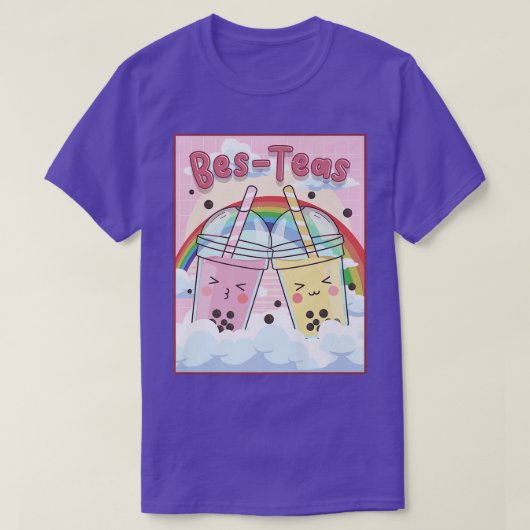 Kawaii Boba Bubble Milk Tea Bes Teas Ästhetik 11 T-Shirt (Design vorne)
