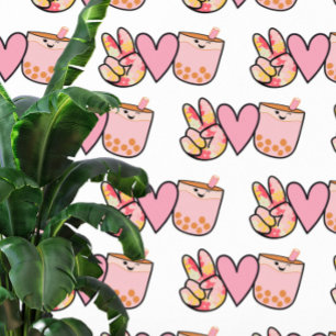 Kawaii Boba Bubble Tea Tapete