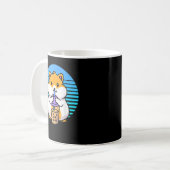 Kawaii Boba Hamster Taro Bubble Pearl Milk Tee Kaffeetasse (Vorderseite Links)