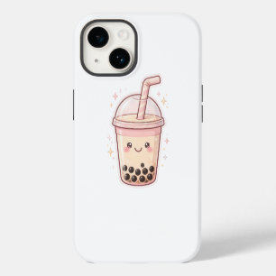 Kawaii-Boba-Milch-Tee-Tasse Bubble Tea Sticker Art iPhone 14 Hülle