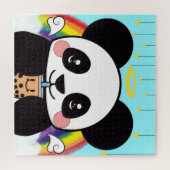 Kawaii Boba Panda Bear Jigsaw Puzzle (Horizontal)