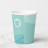 Kawaii Boba Shark unter der Sea Baby Dusche Pappbecher (Rechts)