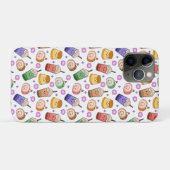 Kawaii Boba Tea Pattern Case-Mate iPhone Hülle (Rückseite (Horizontal))
