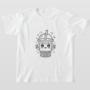 Kawaii-Boba-Tee-Färbung T-Shirt