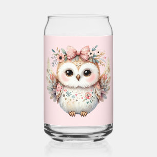 Kawaii Boho Eulenillustration Dosenglas