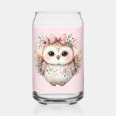 Kawaii Boho Eulenillustration Dosenglas (Rückseite)