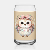 Kawaii Boho Owl Illustration Dosenglas (Rückseite)