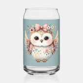Kawaii Boho Owl Illustration Dosenglas (Rückseite)