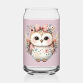 Kawaii Boho Owl Illustration Dosenglas (Rückseite)