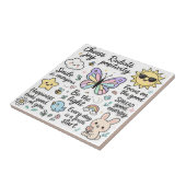 Kawaii-Boho Schmetterlingsticker Fliese (Seite)