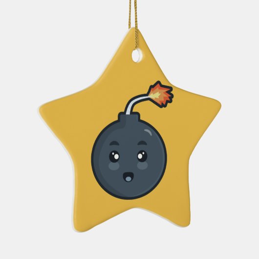 Kawaii Bombe Keramikornament (Rechts)