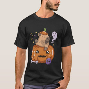 Kawaii Boo Capybara Halloween Trick oder Treat Pum T-Shirt