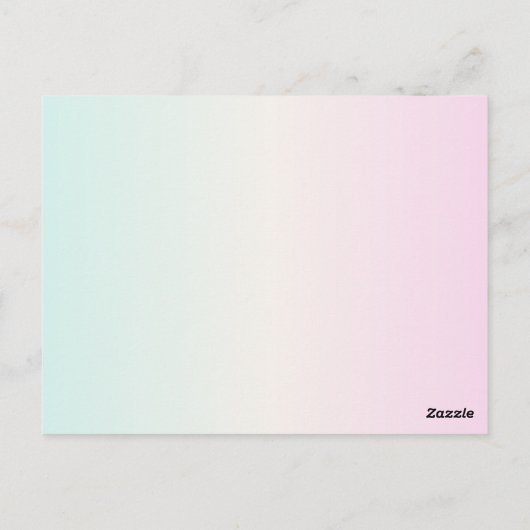 Kawaii boo, niedlicher, spukhafter Halloween Postkarte (Rückseite)