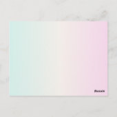 Kawaii boo, niedlicher, spukhafter Halloween Postkarte (Rückseite)