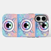 Kawaii Böser Blick mit magischer Aura Case-Mate iPhone Hülle (Rückseite (Horizontal))