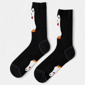 Kawaii Bow Krawatte Penguin Socken (Linkes Detail)