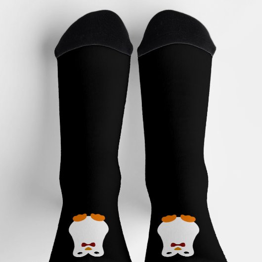 Kawaii Bow Krawatte Penguin Socken (Oben)