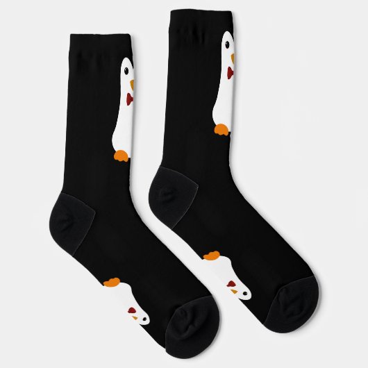 Kawaii Bow Krawatte Penguin Socken (Rechts)
