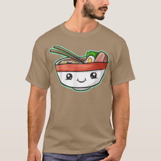 Kawaii Bowl of Ramen mit Gesichtsausdruck japanisc T-Shirt