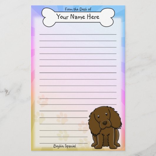 Kawaii-Boykin-Spanische Stationierung Briefpapier (Vorderseite)