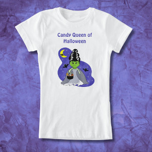 Kawaii Braut von Frankenstein Halloween mit Süßigk T-Shirt