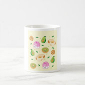 Kawaii Breakfast Pattern Kaffeetasse (Mittel)