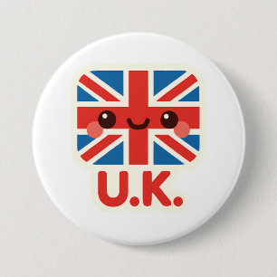 Kawaii British Flag - Niedliches britisches Design Button