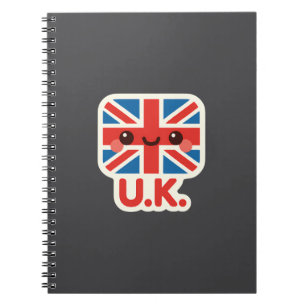 Kawaii British Flag - Niedliches britisches Design Notizblock