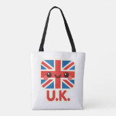 Kawaii British Flag - Niedliches britisches Design Tasche (Rückseite)