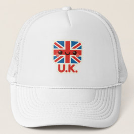Kawaii British Flag - Niedliches britisches Design Truckerkappe