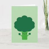 Kawaii Broccoli Karte (Vorderseite)