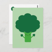 Kawaii Broccoli Postkarte (Vorne/Hinten)