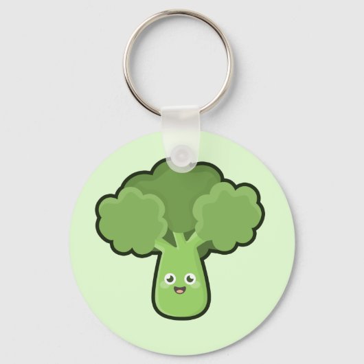 Kawaii Broccoli Schlüsselanhänger (Vorderseite)