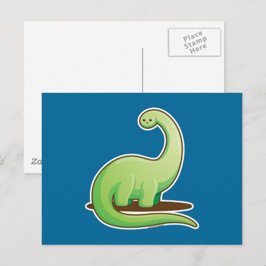 Kawaii Bronto Postkarte (Vorne/Hinten)