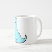 Kawaii Brontosaurus Dinosaurier Kaffeetasse (VorderseiteRechts)