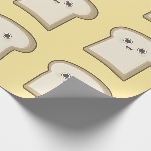 Kawaii Brot Geschenkpapier (Ecke)